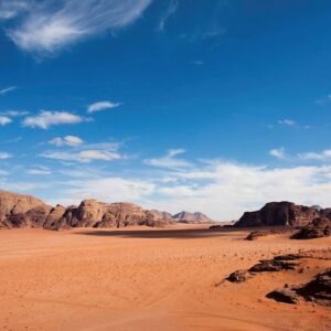 Camel riding in the Wadi Rum